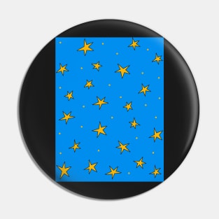 Stars in the night sky - brilliant sky blue Pin