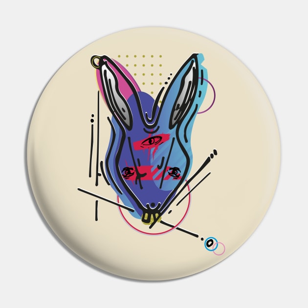 All Those Monsters - Rabbit Pin by AllThoseMonsters