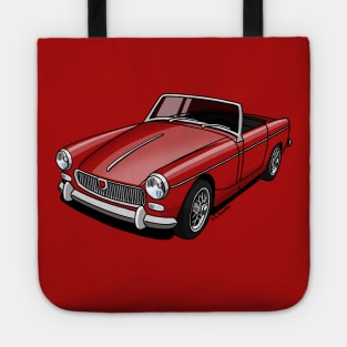 Drawing of the classic british sports car Tote