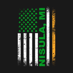 Irish American Flag NISULA, MI T-Shirt