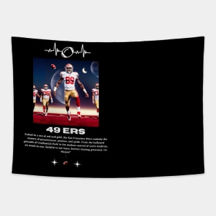 49 ers graphic design, funny 49 ers victor illustration design Tapestry