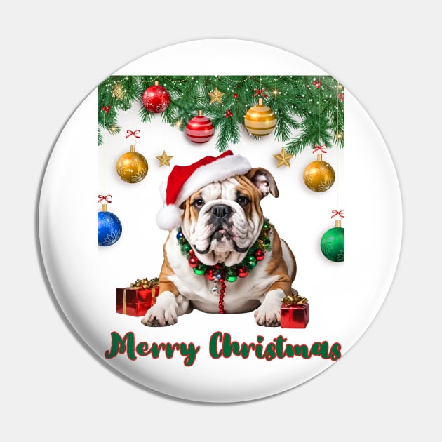 Santa English Bulldog Merry Christmas! Pin by Doodle and Things