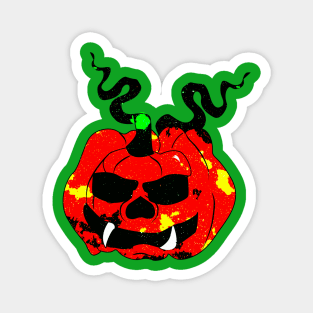 Ugly Halloween Pumpking Magnet