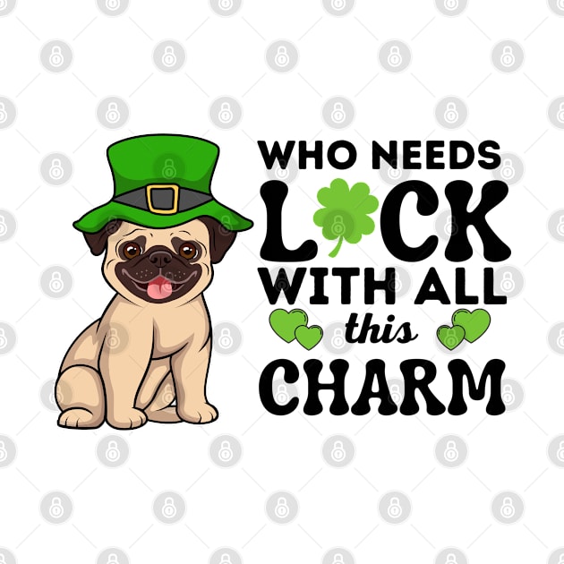 St. Patricks Leprechaun Pug, I Love my Pug by MzM2U