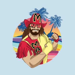 Macho man Retro Beach T-Shirt