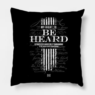 Exercise Your Right to Be Heard! Pillow