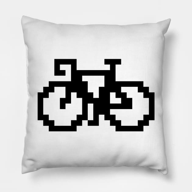 Pixel Bike 1 Pillow by imotvoksim