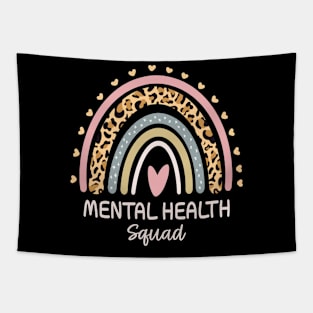 Mental Health Squad Leopard Heart Mental Health Awareness Tapestry