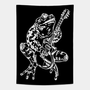 SEEMBO Frog Playing Guitar Guitarist Musician Music Fun Band Tapestry