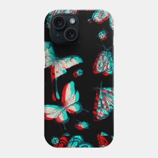 Butterfly Glitch Pattern Phone Case