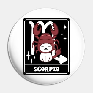 Cute Scorpio Cat Pin