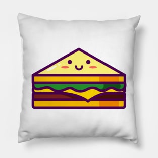 Sandwich Cartoon Pillow