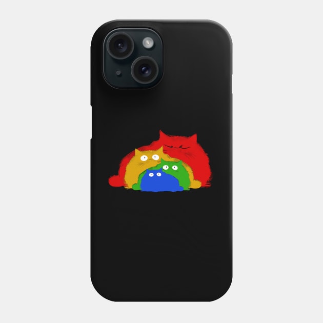 Rainbow Cats Phone Case by sopiansentor8