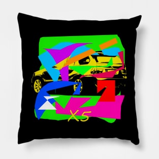 x5 abstract design e53 lovers abstract modern design Pillow