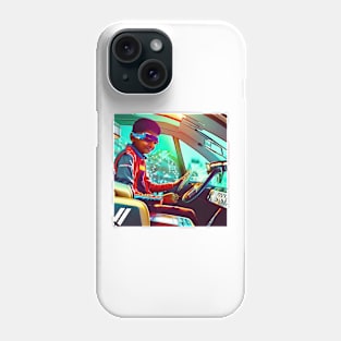 Cyber Boy Race Car Driver Phone Case