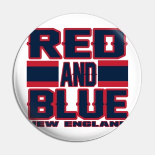 New England LYFE Red and Blue Football Colors! Pin