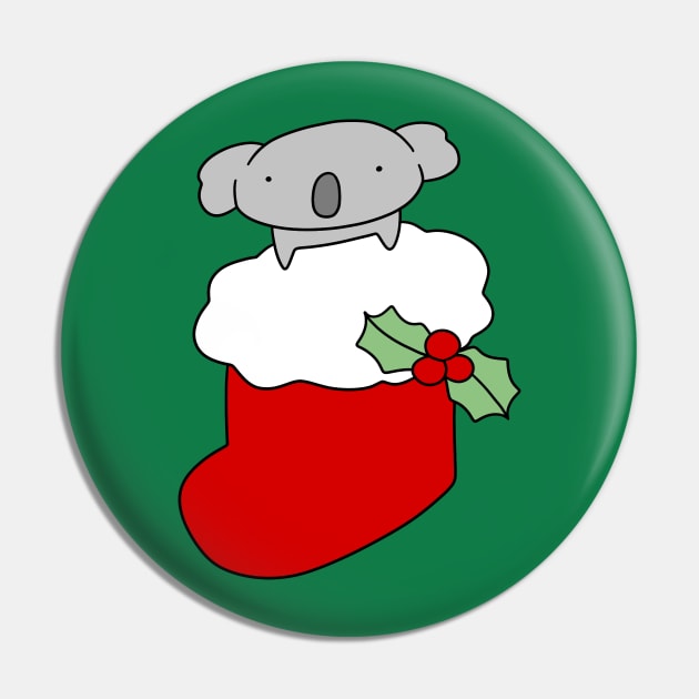 Christmas Stocking Koala Pin by saradaboru