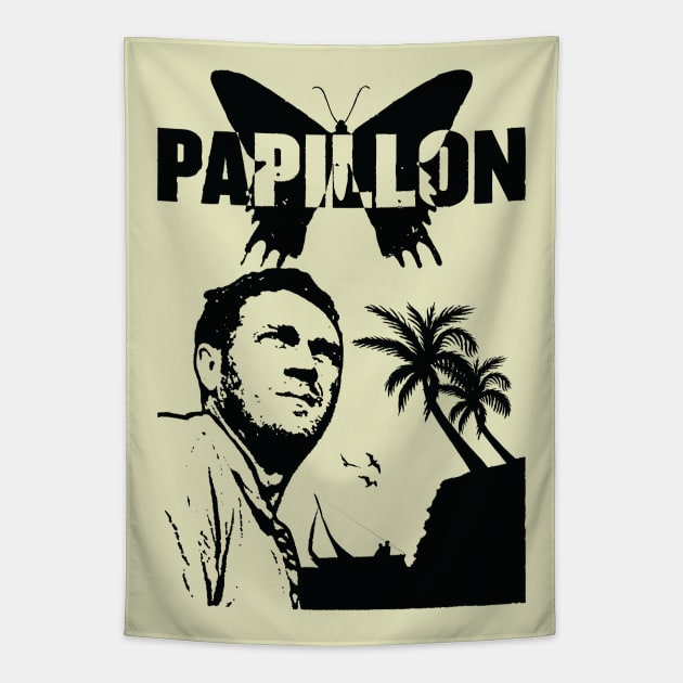 Papillon 1973 Tapestry by Zen Cosmos Official