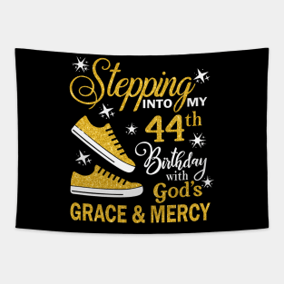 Stepping Into My 44th Birthday With God's Grace & Mercy Bday Tapestry