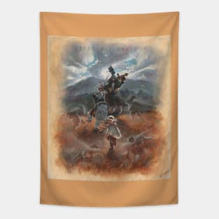 David fights Goliath Tapestry