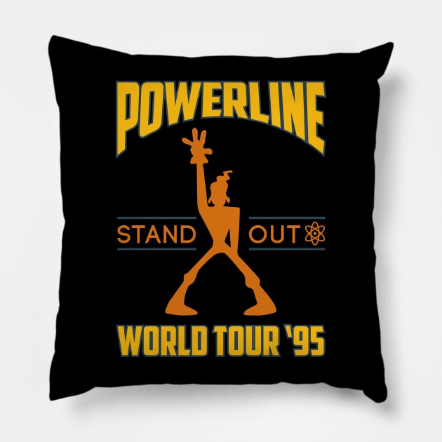 Powerline Stand Out World Tour Pillow by western.dudeooles