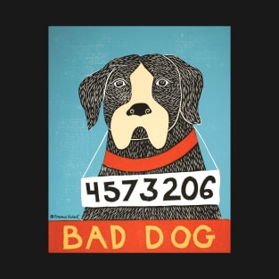 Bad Dog Boxer - Stephen Huneck Funny Dog T-Shirt