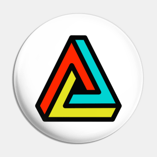 3D Penrose Impossible Triangle Pin