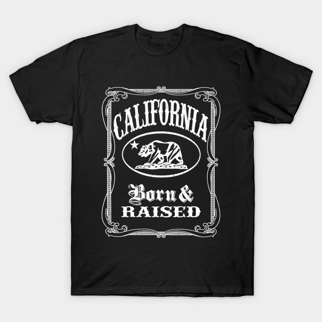 Discover California Born & Raised (distressed vintage look) - California - T-Shirt