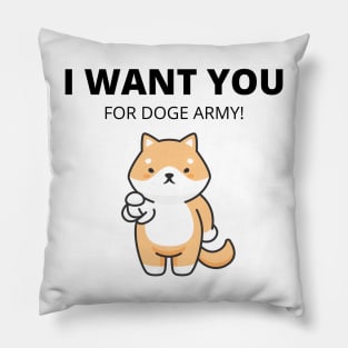 Doge Army Pillow