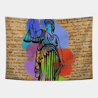 Justice and Law Tapestry