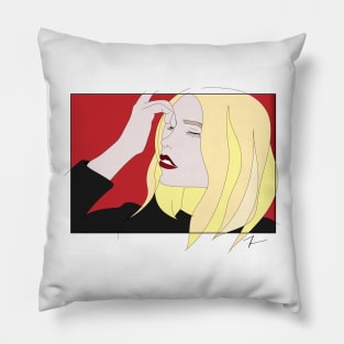 Colombiana #woman #girl #beauty #fineart #popart #home #decor #fashion #buyart #artprint #minimal #drawing Pillow