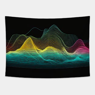 Rhythmic Harmony - Soundwave Abstract Tapestry