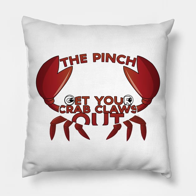 Get Your Crab Claws Out Pillow by ShapeJA