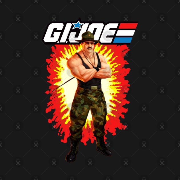 Sergeant SGT Slaughter GI Joe toy art card by EnglishGent