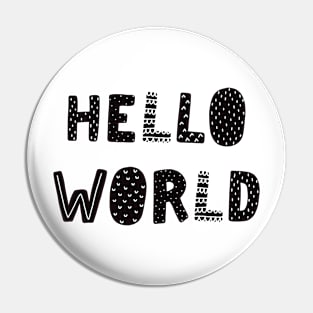 Hello World - Scandinavian Pin