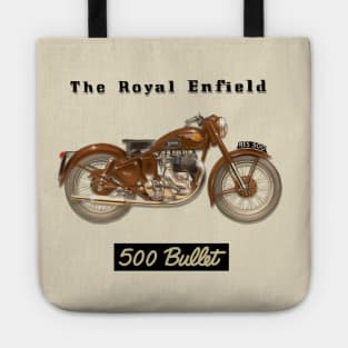Gorgeous Vintage Royal Enfield 500 Bullet by MotorManiac Tote