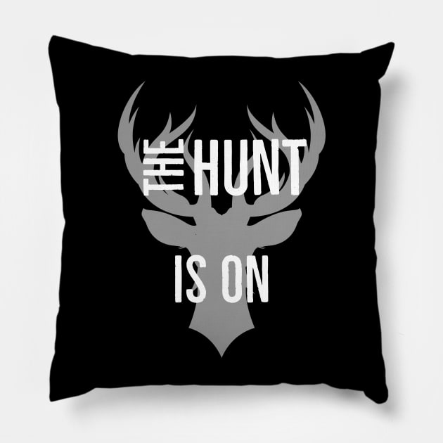 The Hunt is On Pillow by Charm Clothing