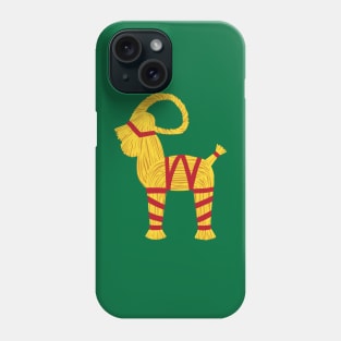 Yule Goat Straw Ornament Phone Case