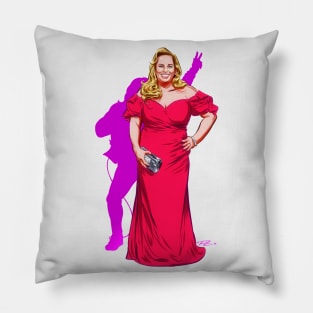 Rebel Wilson - An illustration by Paul Cemmick Pillow