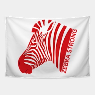 Ehlers Danlos Rare Disease Awareness Zebra Strong Red Tapestry