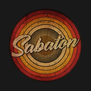 arjunthemaniac, circle retro faded Sabaton T-Shirt