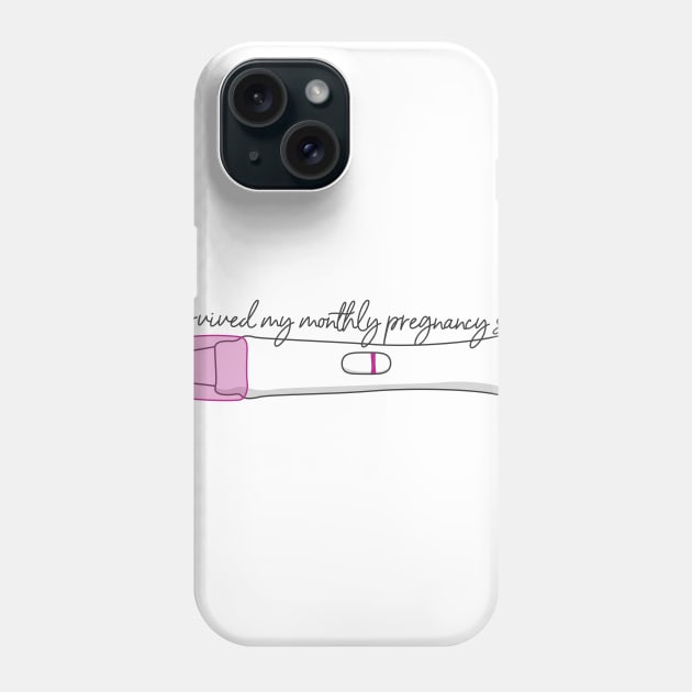 I survived a pregnancy scare Phone Case by DesignsMikki