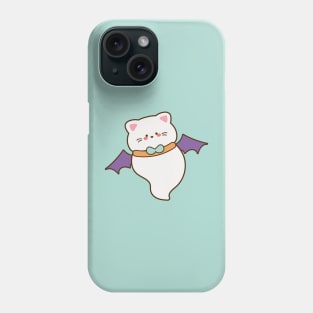 Cute vampire cat ghost Phone Case