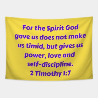 Bible Verse 2 Timothy 1:7 Tapestry