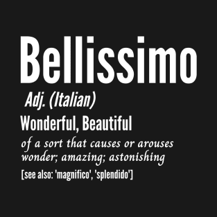 Wonderful Awesome Male Italian English Definition T-Shirt