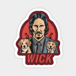 John Wick and dog Magnet