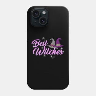 Best Witches Cute Halloween Witch Best Wishes Pun Phone Case