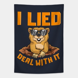 Groundhog Day Deal With It Tapestry