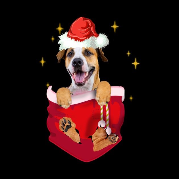 Pitbull In Pocket Christmas Gift by Terryeare