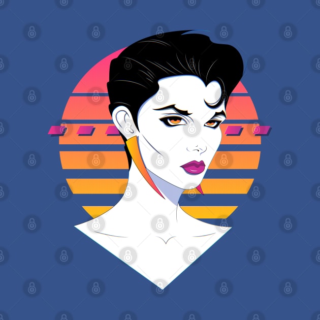 Retro Nagel Style Cyberpunk Portrait by OldSalt